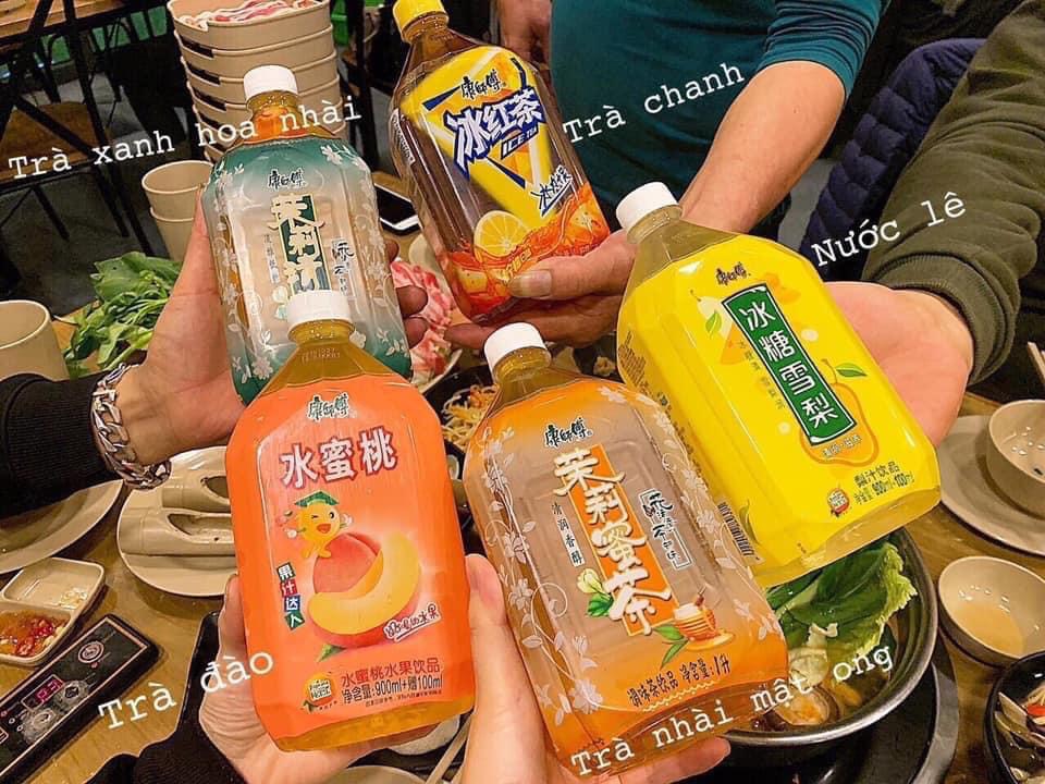 Nước lê - nước ép 1 lít đủ vị - ăn vặt nội địa