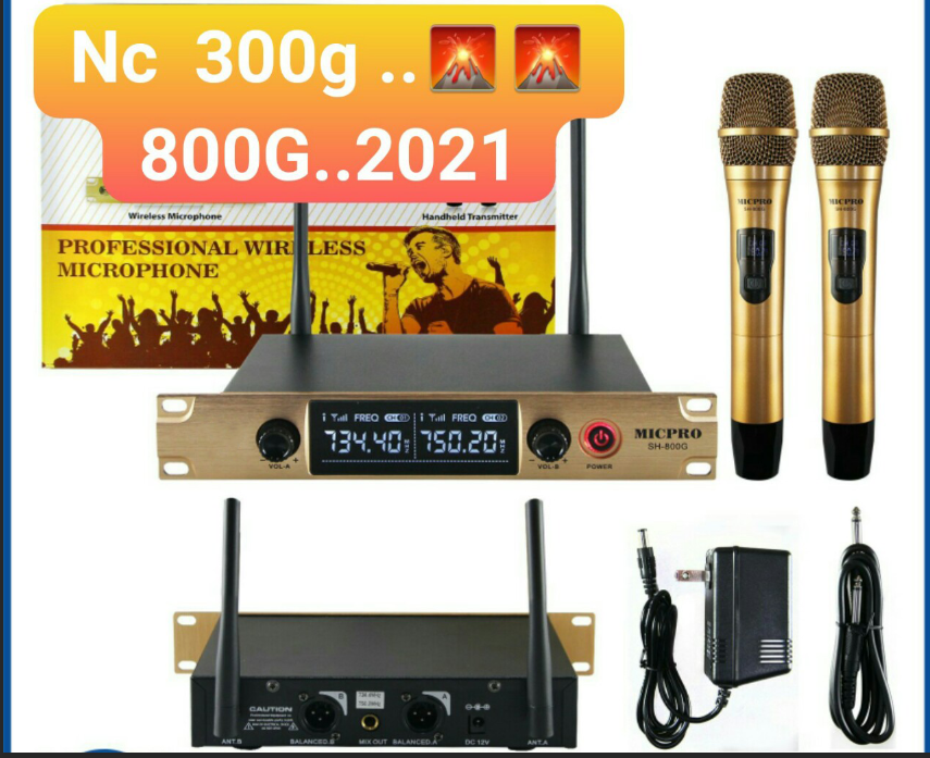 2 Micro Không Dây   SHURE   800g  Loại 2  Râu Tai Míc Có Màn Hình Hiển Thị- Micro Hát Karaoke Không Dây Hát Trên Ôtô Cao Cấp- Bộ Micro Không Dây Cực Hút Tiêng- Chống Hú Tốt- Bắt Sóng Xa Đến 70m-Tiết Kiệm Pin- Chống Xước