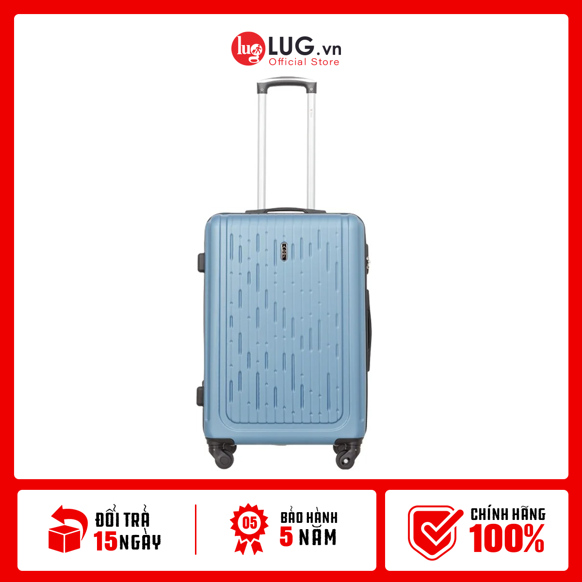Vali kéo du lịch thương hiệu aber mhl010: nhựa abs hạn chế trầy xước