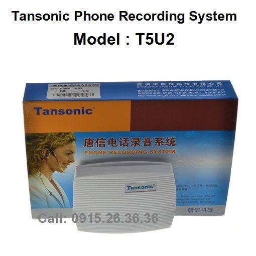 Máy ghi âm điện thoại 2 chiều Tansonic T5U2