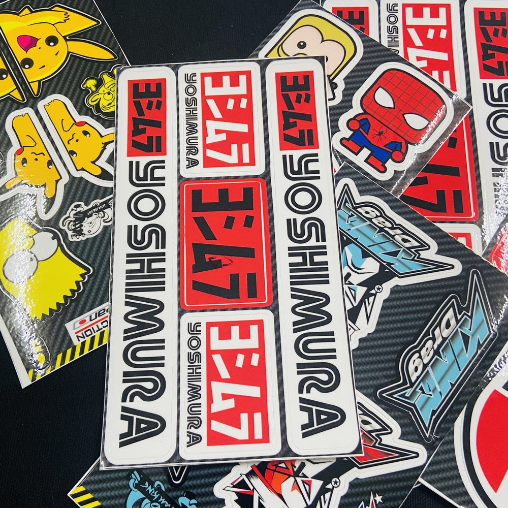 [HCM][QUÁ ĐỘC] TEM LOGO DẺO DÁN XE YOSHIMURA CAO CẤP