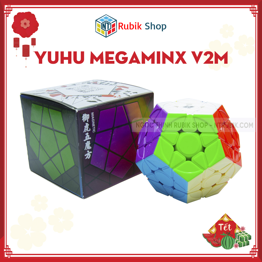 [Hoàn tiền 10%]Rubik biến thể 12 mặt YongJun Yuhu Megaminx V2 Magetic Stickerless (Hãng Mod M)