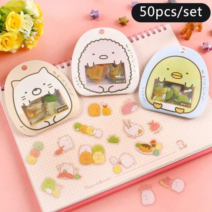 Bộ 50 Miếng Dán Trang Trí Sticker Trang Trí Sticker Molang Phong Cách Hàn Quốc Dễ Thương