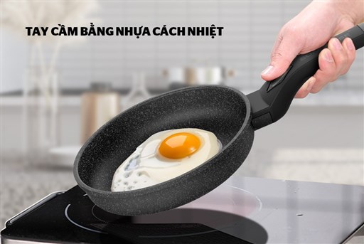 Chảo đá nguyên khối chống dính sunhouse, từ size 18, 24, 26, 28, 30 cm
