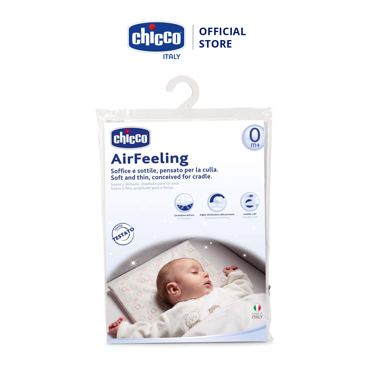 Gối chống bẹt đầu thoáng khí Airfeeling Chicco