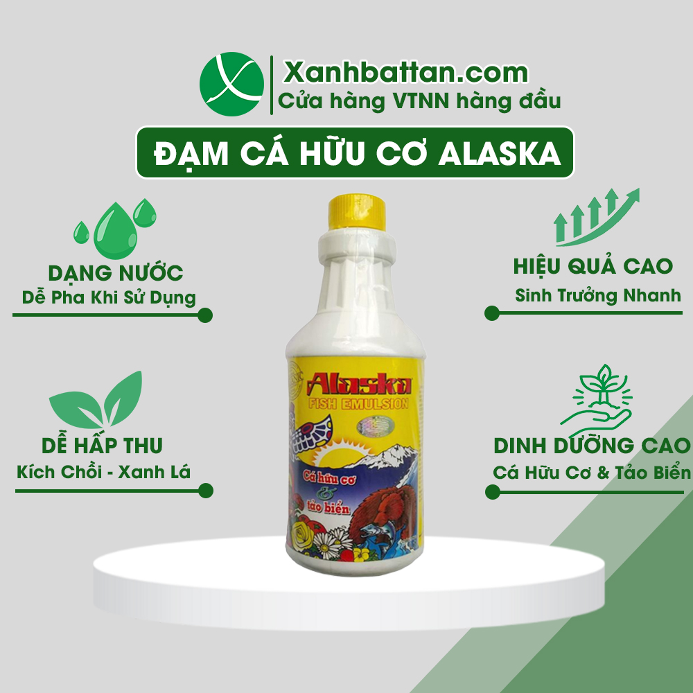 Đạm Cá Thủy Phân Alaska Nhập Khẩu Từ Mỹ Chai 1 Lít