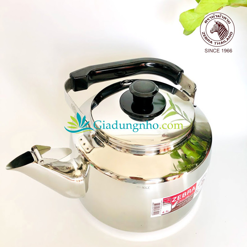 Ấm đun nước Zebra 5 lít có còi báo - Sản xuất tại Thái Lan