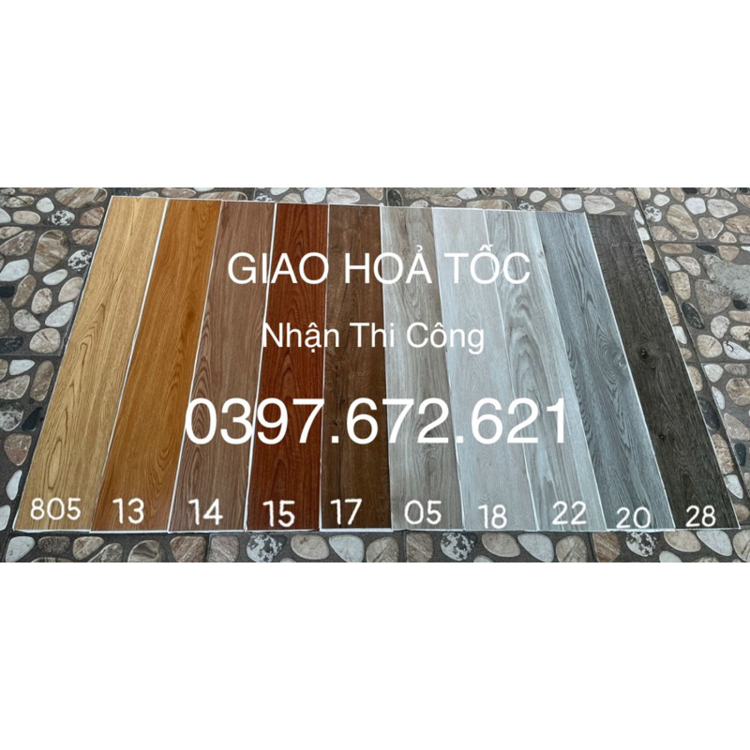 5M sàn nhựa giẩ gỗ, tự dán, có sẵn keo