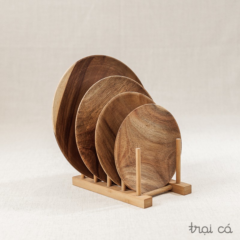 Đĩa tròn gỗ keo - nhiều cỡ