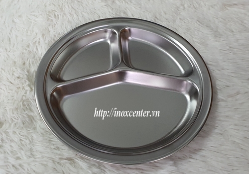 Khay cơm inox 3 ngăn