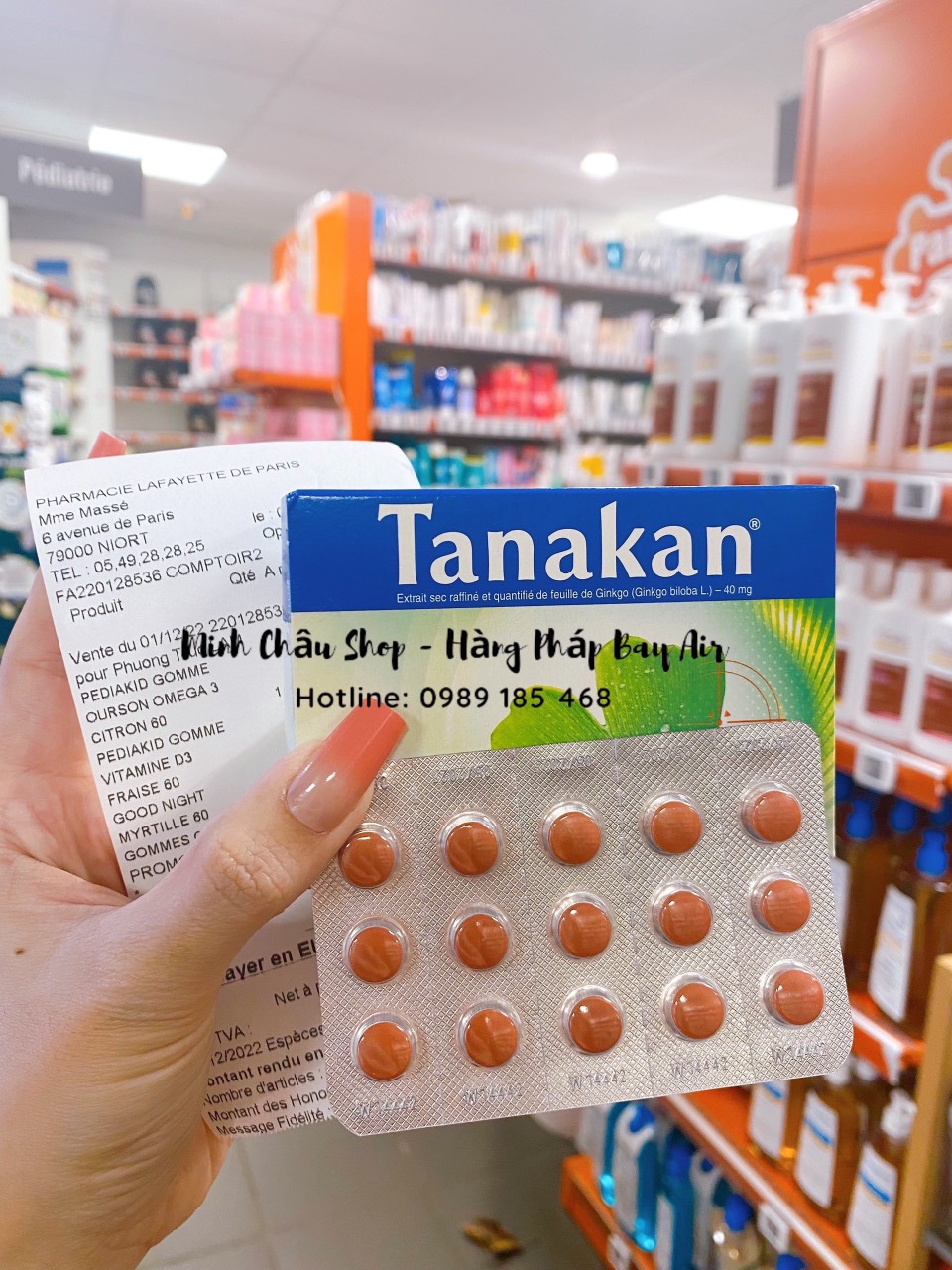 Viên uống bổ não Tanakan 90 viên - Hàng nội địa Pháp