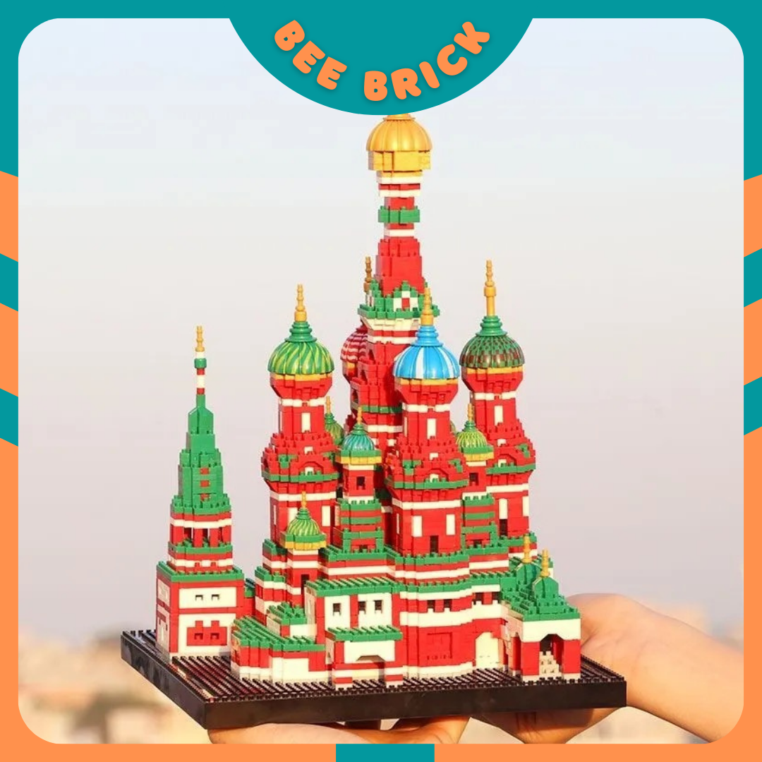 Nhà thờ thánh Vasily - Đồ chơi xếp hình lắp ráp kiến trúc city building mini block siêu đẹp đồ chơi giáo dục tư duy