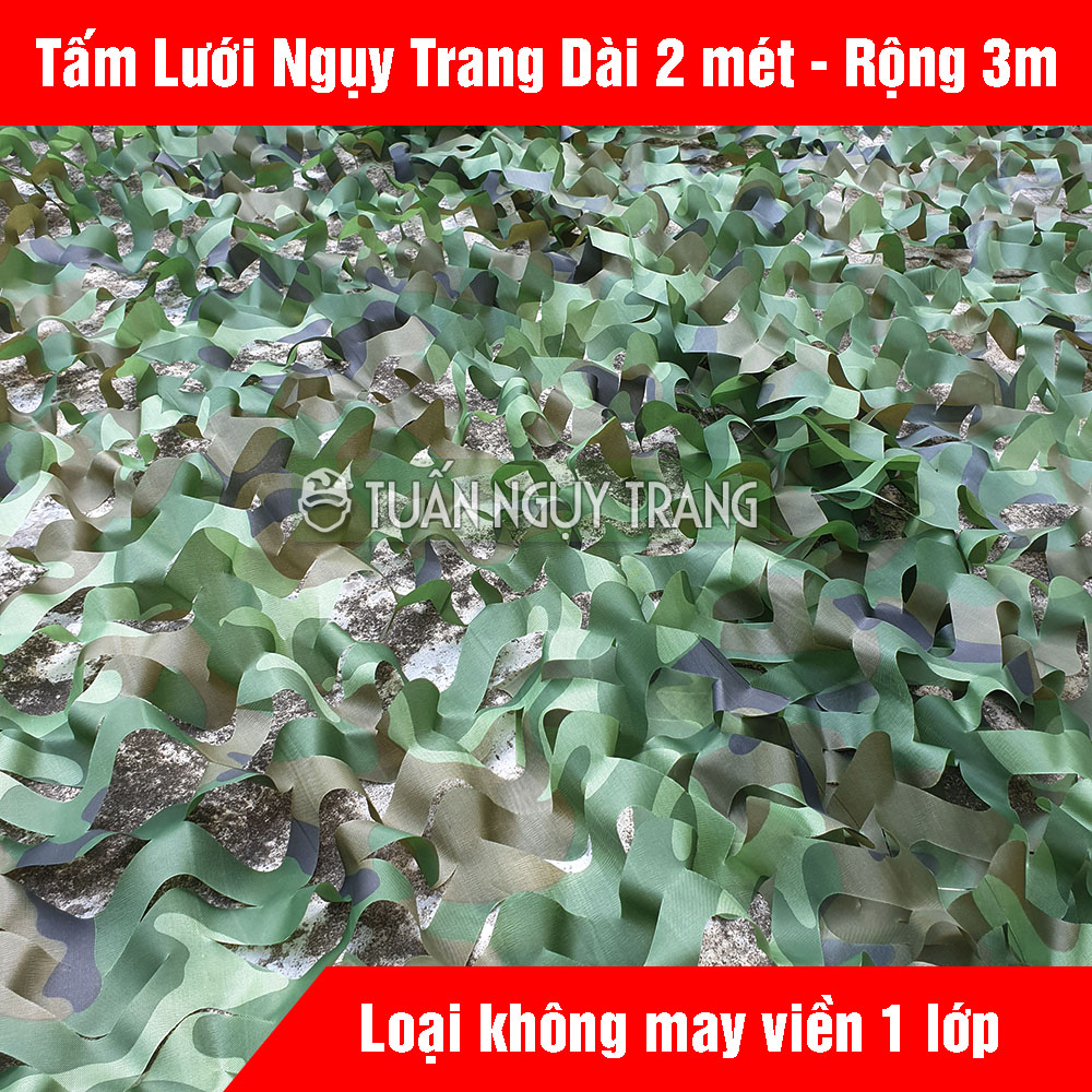 (6 mét vuông) Tấm Lưới nguytrang dài 2m rộng 3m loại 1 lớp KHÔNG may viền đi chụp ảnh