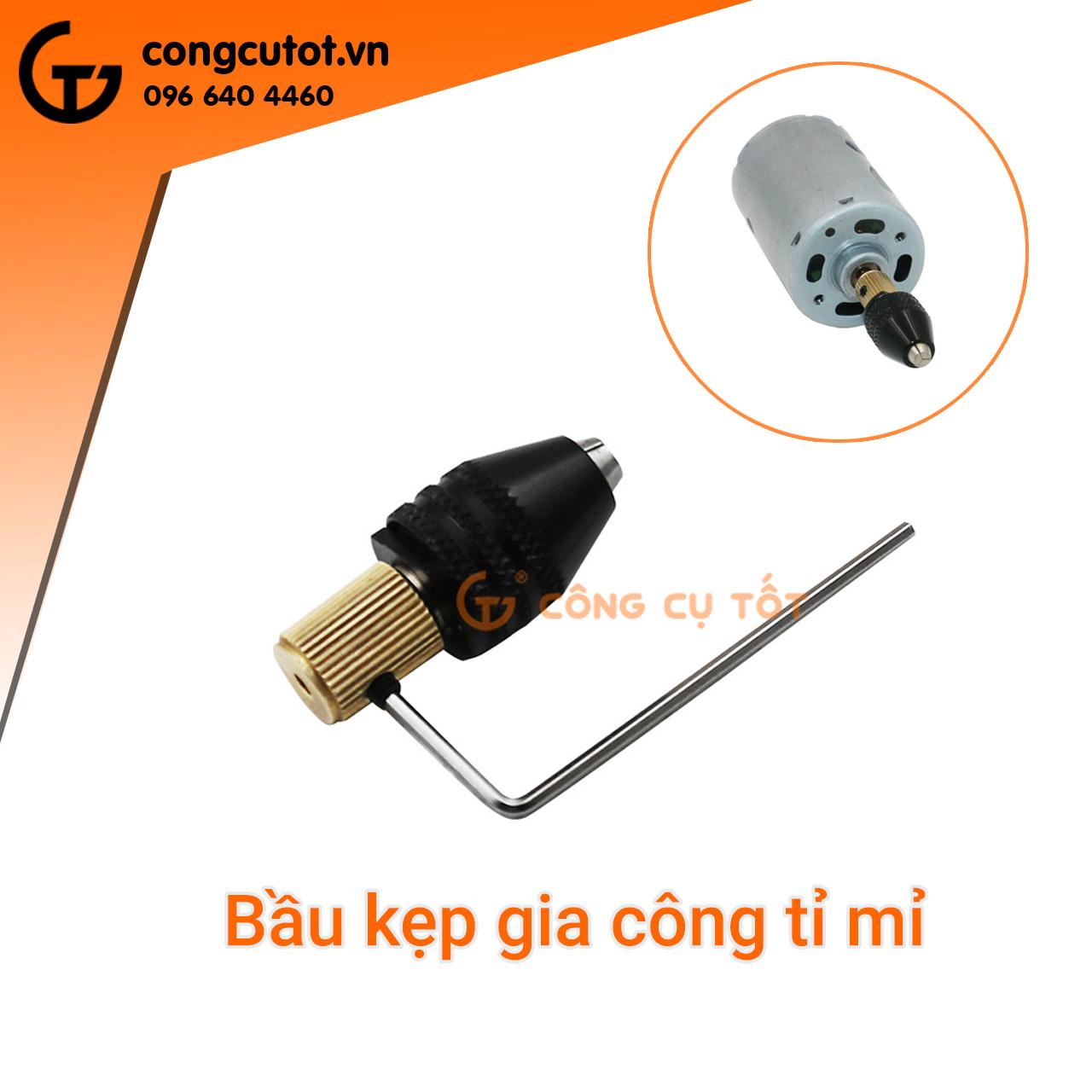 Đầu kẹp mũi khoan cho motor trục 3mm