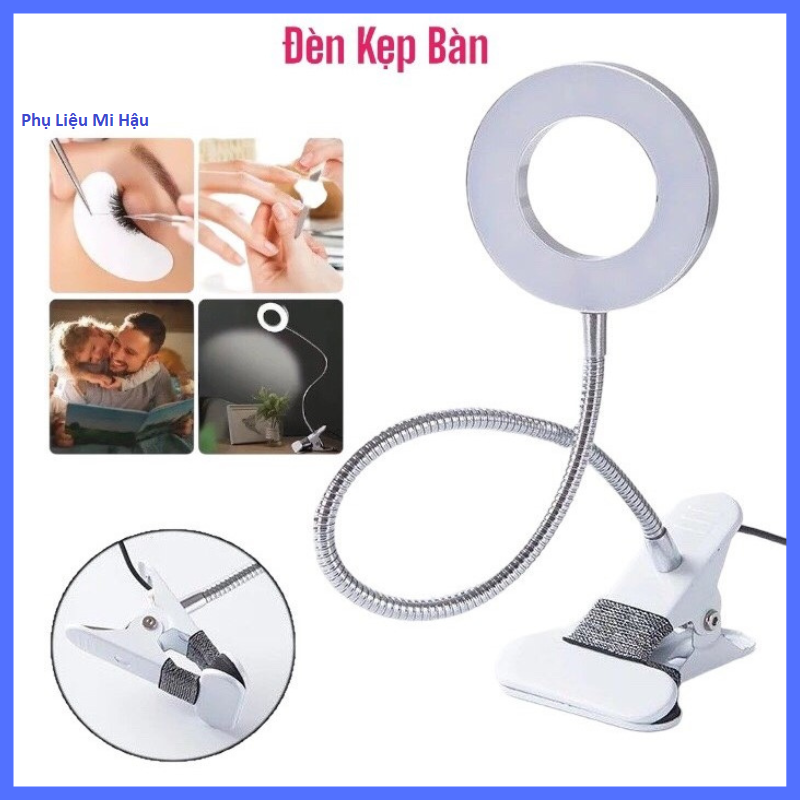 [ Hàng Tốt ] Đèn Led Kẹp Bàn Học Tập_Đèn Nối Mi,Làm Nail,Đèn Học Đọc Sách Làm Việc_Đèn Siêu Sáng 2 Chế Độ Ánh Sáng Vàng Và Trắng_đèn