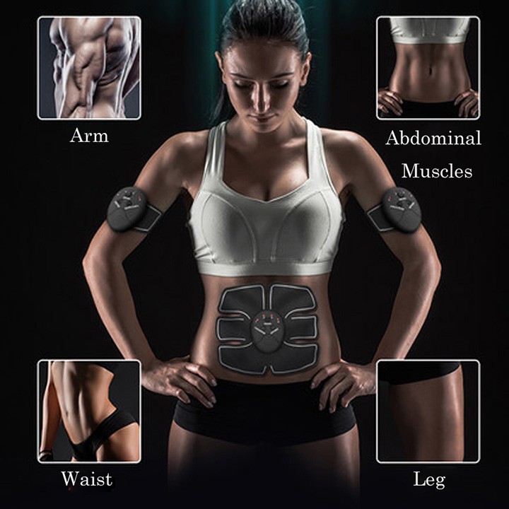 Máy tập cơ bụng USA đa năng 4.0 công nghệ USA - [Hàng Chính Hãng] Máy Tập Cơ Bụng 6 múi EMS SMART FITNESS ( bộ 3 sản phẩm 1 bụng 2 tay) - Bảo Hành 12 Tháng