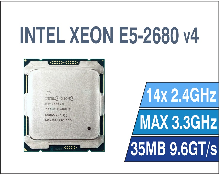 CPU INTEL XEON E5 2680V4 (14C/28T 35M CACHE 2.4GHZ TURBO 3.3GHZ) SOCKET 2011. Bảo hành 12T