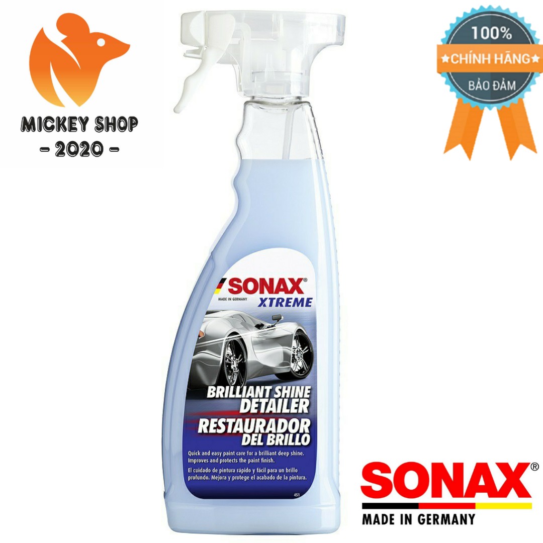 [HCM][CAO CẤP] Dung dịch đánh bóng sơn khô Sonax Xtreme Brilliant Shine Detailer 287400