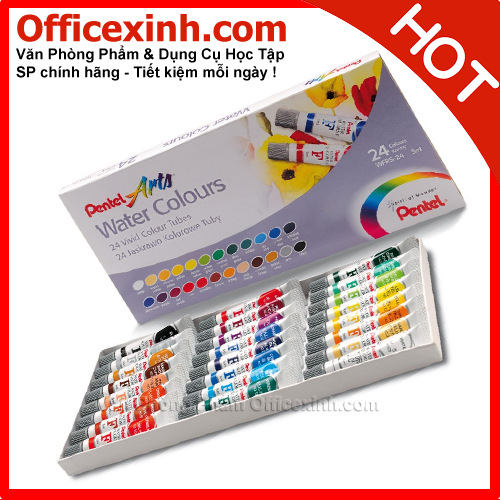 Màu nước Pentel 24 màu WFRS-24