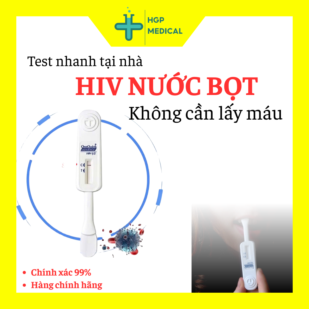 (CHE TÊN) Bộ test HIV dịch miệng OraQuick hàng USA - Xét nghiệm tại nhà Không Cần Lấy Máu - Che tên SP - Chính xác 99%