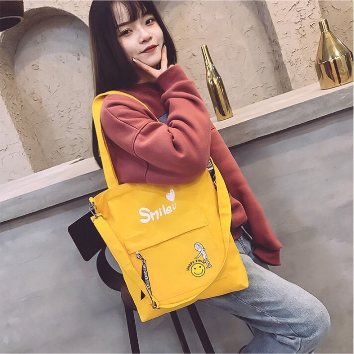Túi tote vải - smile