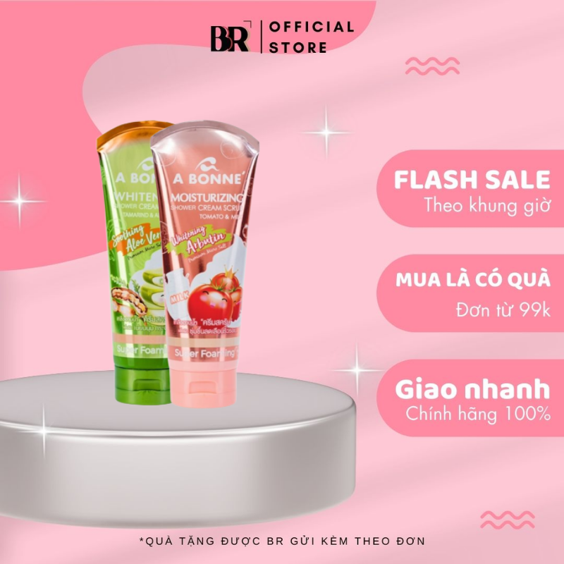 Sữa muối tắm tẩy tế bào chết dưỡng ẩm a bonne' 350g/tuýp