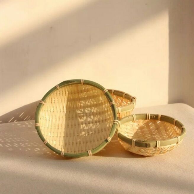 Rổ tre đựng.hạt hướng dương size 13cm