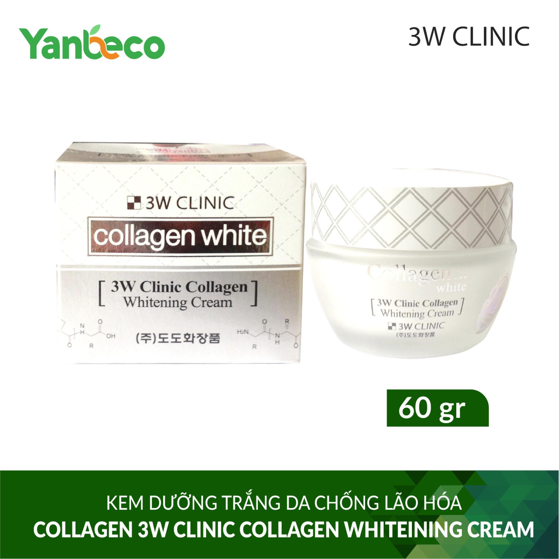 Kem dưỡng trắng da chống lão hóa Collagen 3W CLINIC COLLAGEN WHITEINING CREAM