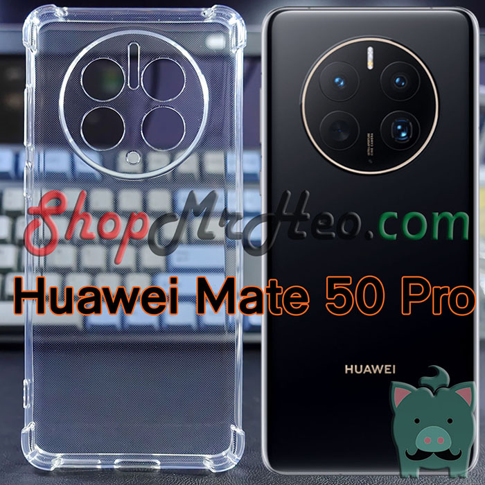 Ốp lưng dẻo chống sốc trong suốt huawei mate 50 pro - huawei p50 pro - huawei mate 40 pro