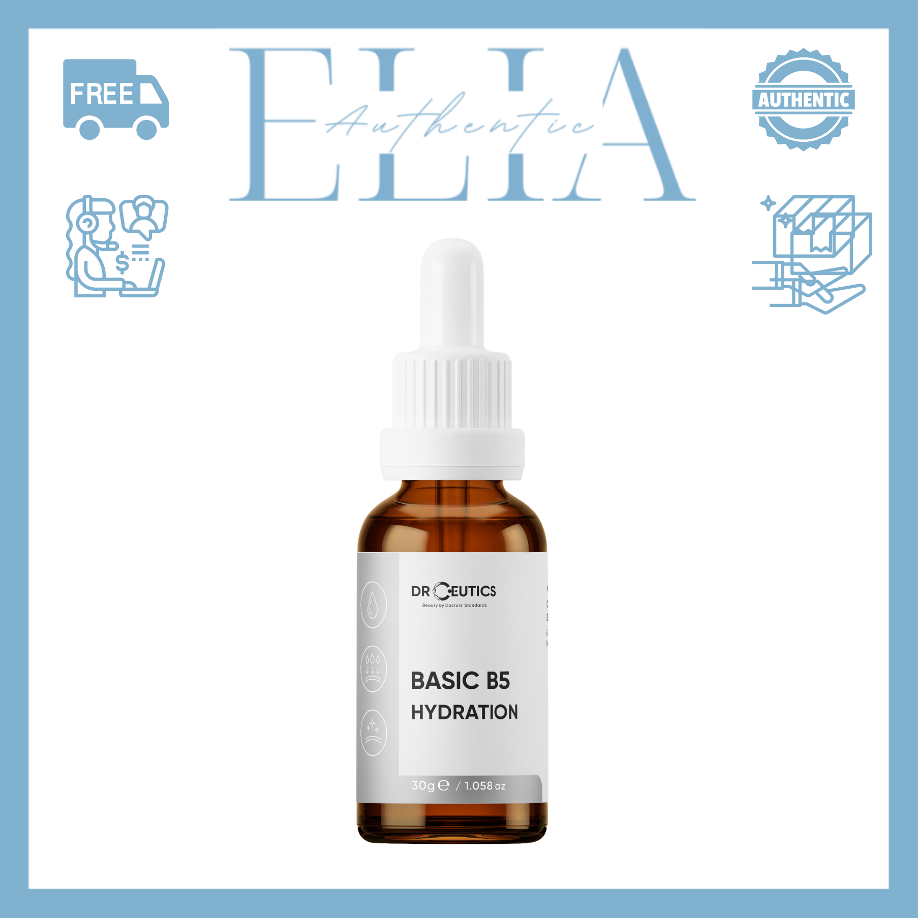 Drceutics tinh chất b5 basic hydration 5% drceutics cho da dầu mụn