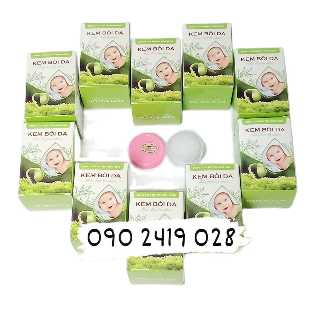 COMBO 10 LỌ KEM BÔI DA MINH HÙNG - kem bôi da thảo dược minh hùng