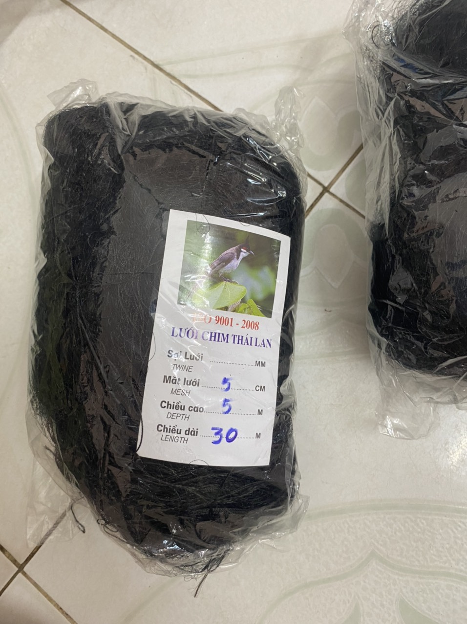 Lưới bẫy chim, lưới tàng hình mắt lưới 5cm cao 5m