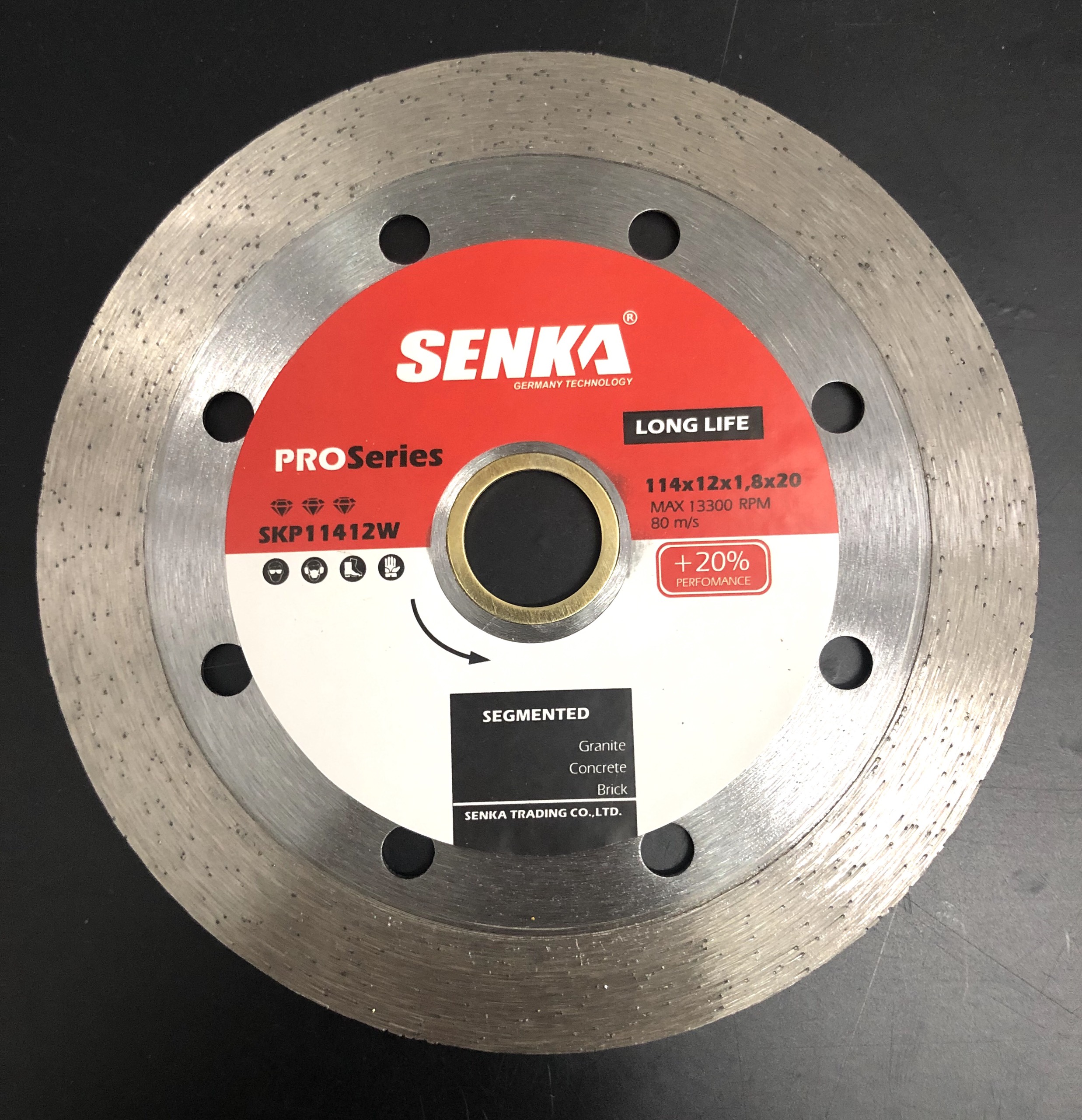 1 Lưỡi Cắt Gạch đá, Lưỡi cắt Bê tông, Lưỡi cắt Tường ME LIỀN CẮT ƯỚT hiệu SENKA, LỰA CHỌN 110mm/ 114mm/ 125mm/ 150mm