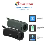 Loa Bluetooth Sony ULT FIELD 1 SRS-ULT10 - Hàng chính hãng - Thiết kế nhỏ gọn cùng quai xách tiện lợi, công nghệ Bluetooth v5.3, chế độ ULT POWER SOUND giúp tăng bass, âm trầm