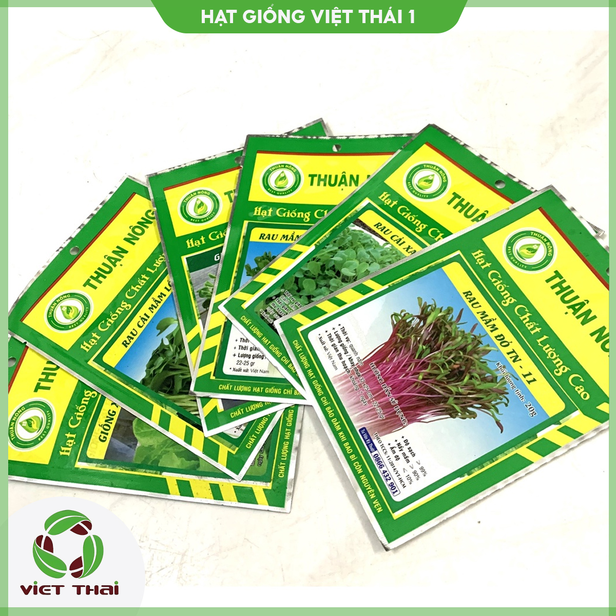 Combo 10 gói hạt giống rau mầm dễ trồng, thu hoạch nhanh - hgvt1