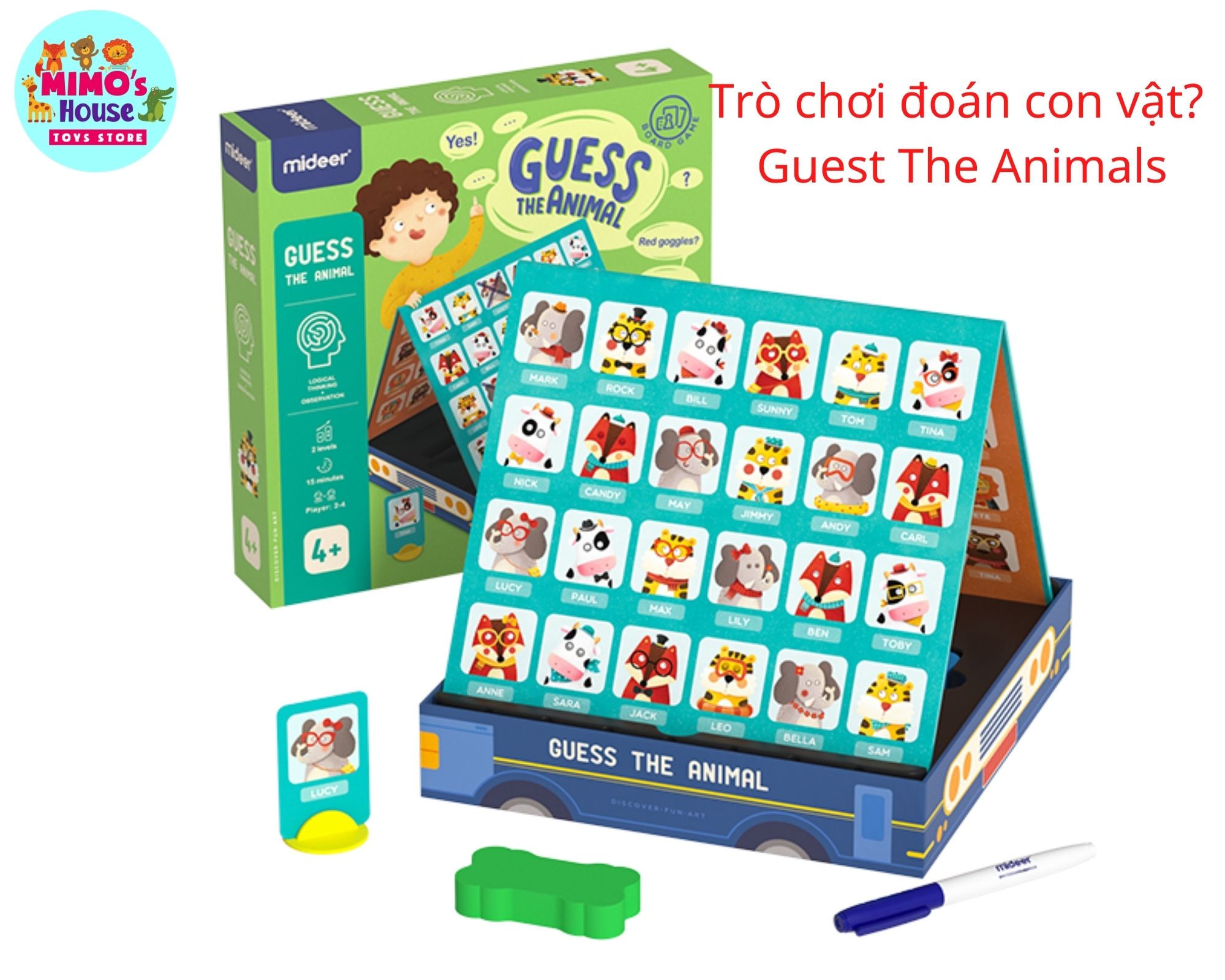 Trò chơi đoán con vật? - guess the animal mideer md2086 4+mimo house