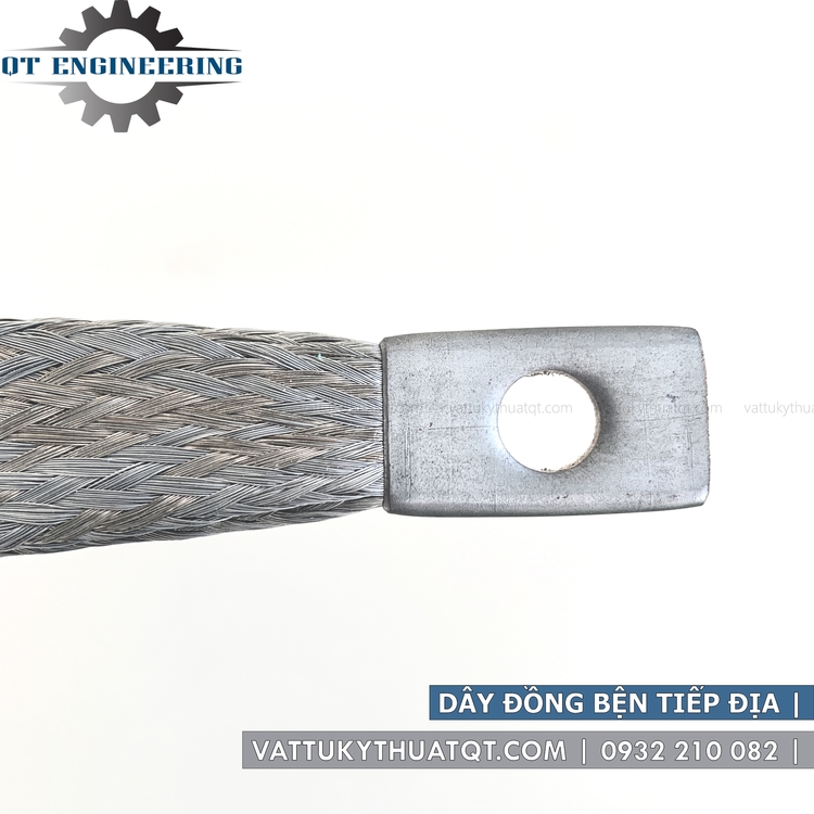 Dây đồng bện tiếp địa dài 200mm x 16/20/25 (mm2) - Bấm Cosse Thủy Lực | VATTUKYTHUATQT.COM