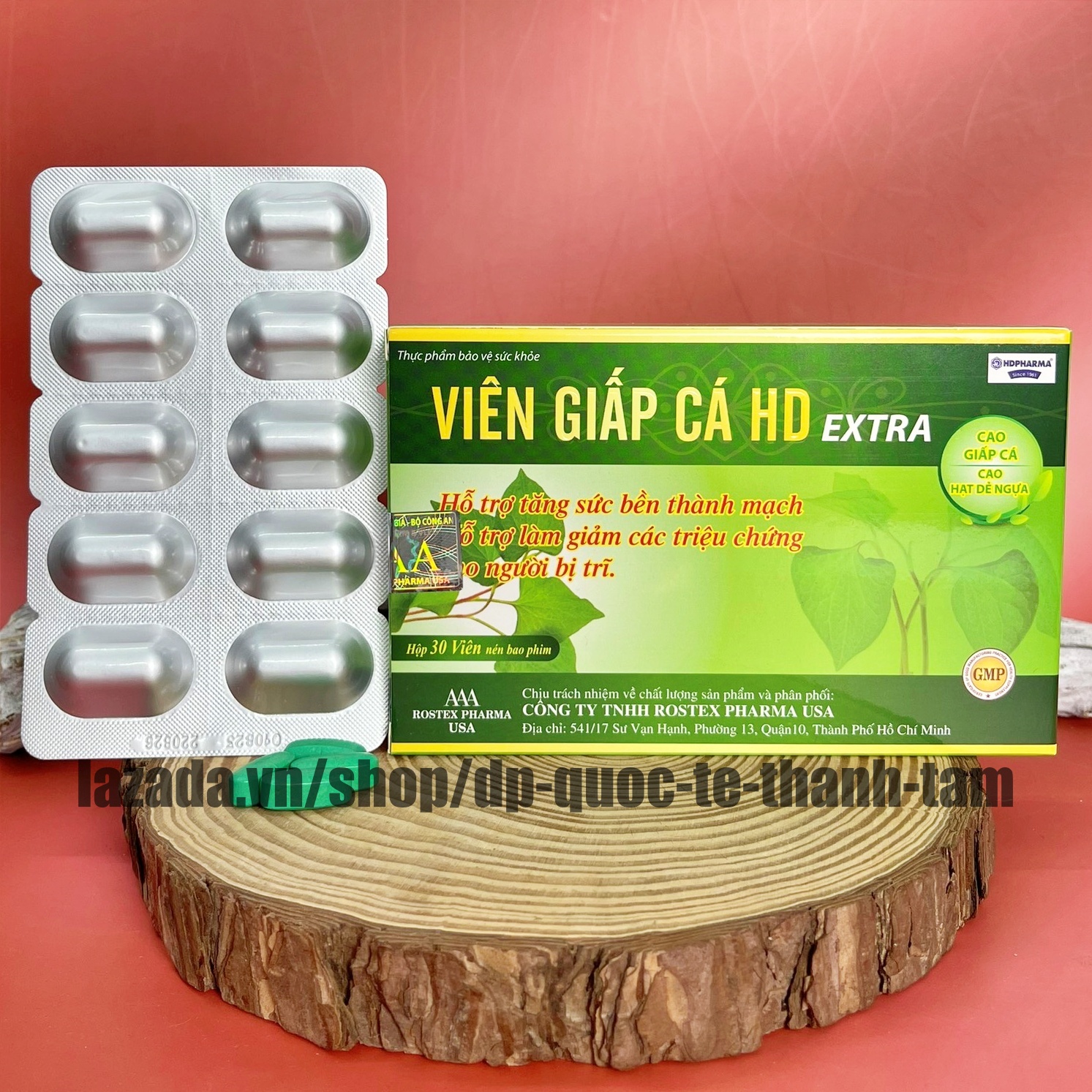 Viên giấp cá hd extra hỗ trợ giảm trĩ táo bón - hộp 30 viên