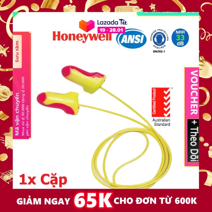 Nút tai chống ồn Honeywell Laser Lite LL-30 cao cấp - Hàng Chính Hãng
