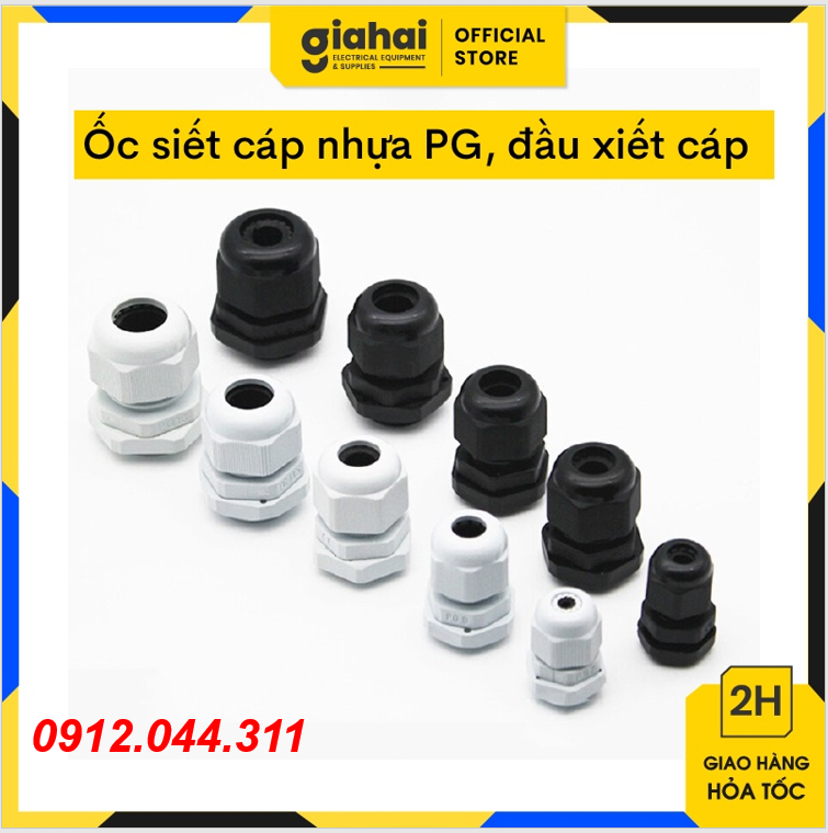 Ốc siết cáp nhựa pg, đầu xiết cáp , nút xiết pg tbd59