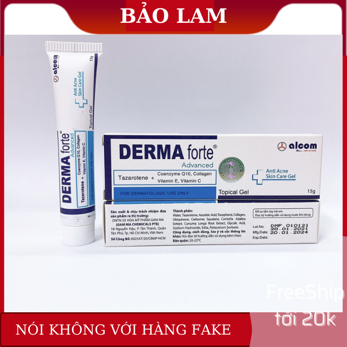 Kem ngừa mụn, giảm thâm derma forte advanced 15g