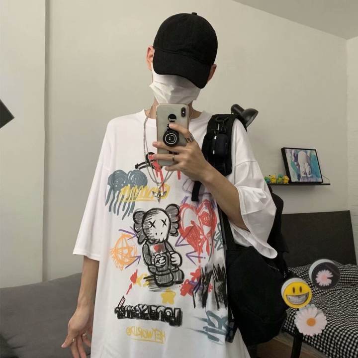 Áo thun Nam UNISEX ,Tay Lỡ ,Form rộng cổ tròn thiết kế siêu ngầu, siêu chất