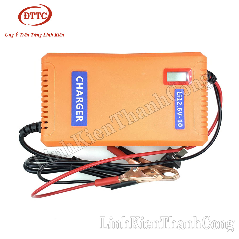 Bộ sạc pin lithium tc-10b hệ 3s 3.7v 12.6v 10a cao cấp có màn hình hiển thị