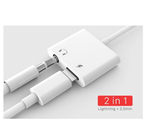 Rắc chuyển đổi vừa sạc vừa nghe tai nghe chân 3.5