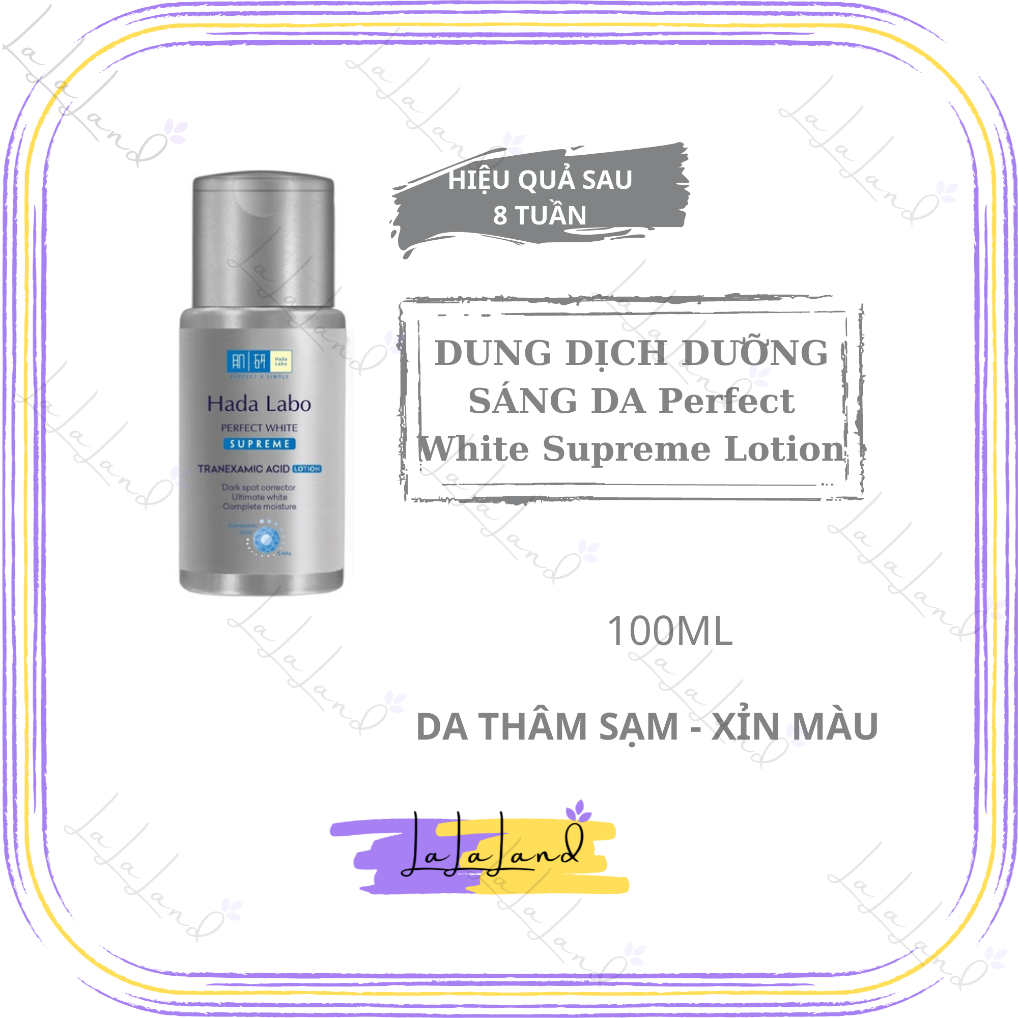 Dung Dịch Dưỡng Sáng Da Chuyên Sâu Hada Labo 100ml Perfect White Supreme Lotion