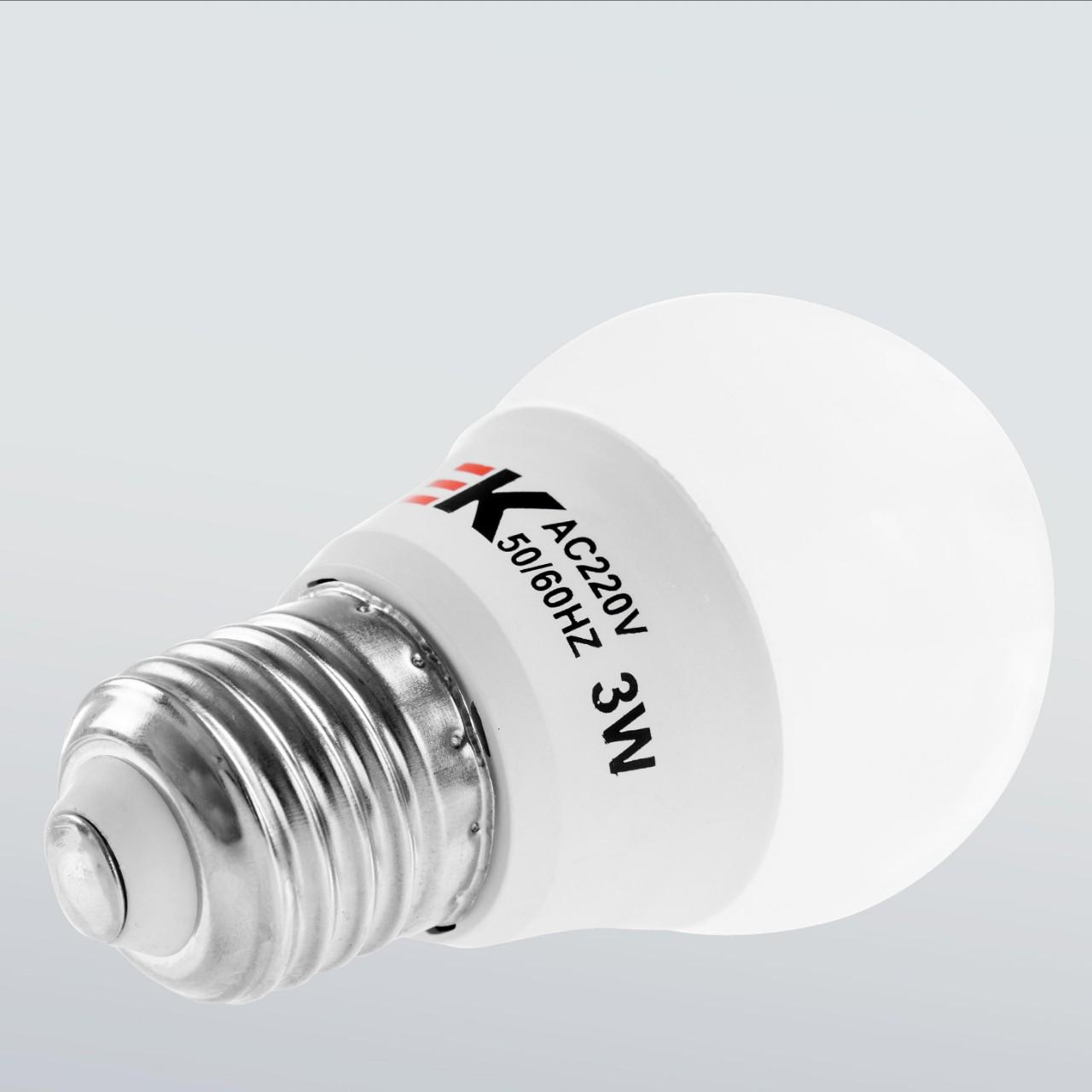 Bóng đèn Led tròn EK 3W ánh sáng trắng, vàng
