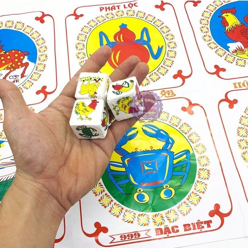 2 bộ bầu cua giấy