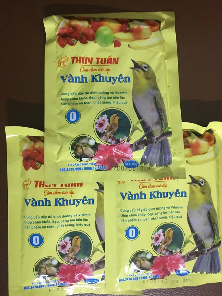 5 gói Cám chim - thức ăn chim VÀNH KHUYÊN THÚY TUẤN SỐ 0(mỗi gói 200gram)