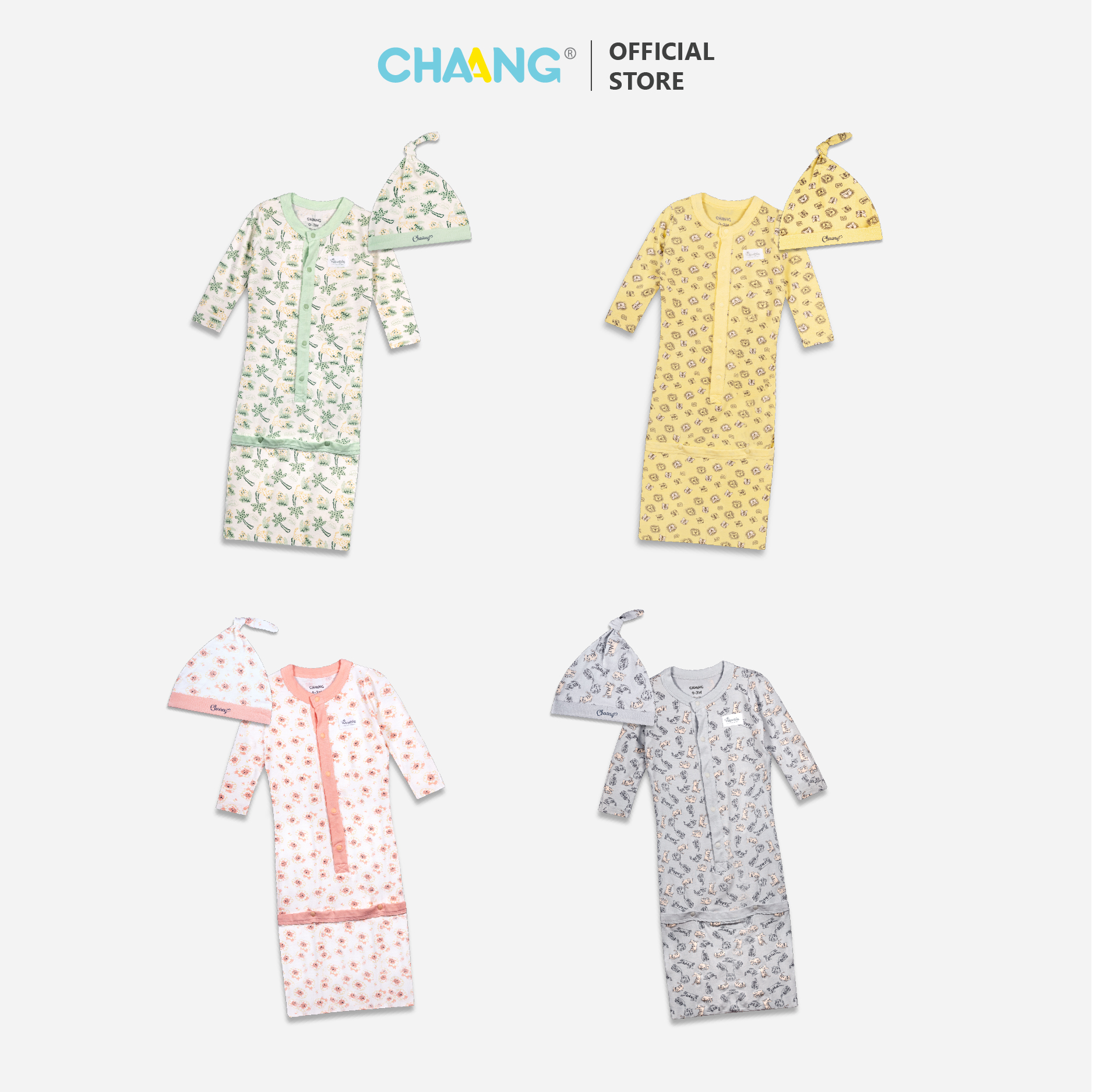 Set túi ngủ kèm mũ Tigger cho bé sơ sinh Chaang
