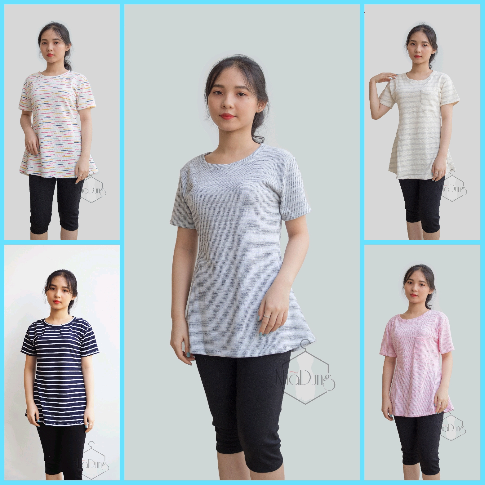 [HCM]Đồ bộ nữ mặc nhà thể thao nữ thu đông cotton thun dày xịn đẹp tôn dáng dưới 70kg